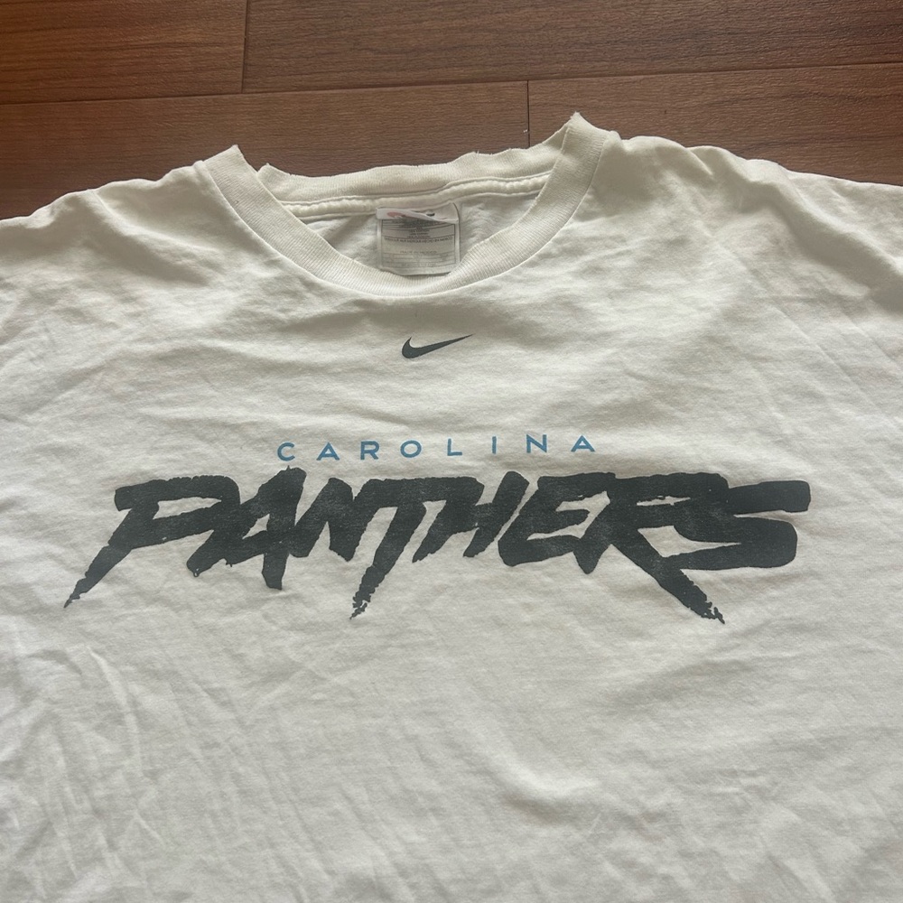 Vintage Nike White Carolina Panthers Tee